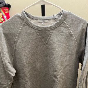 Gustin USA made athletic raglan sleeve cotton sweatshirt small crew neck